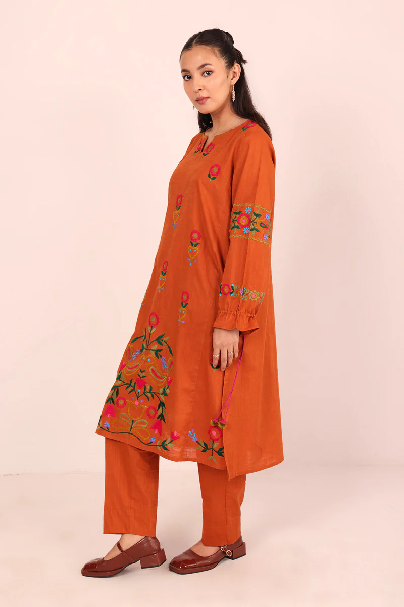 Embroidered Ghazni Folk 2 Piece - Image 8