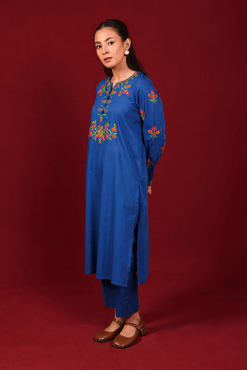 Embroidered Ghazni Folk 2 Piece - Image 4