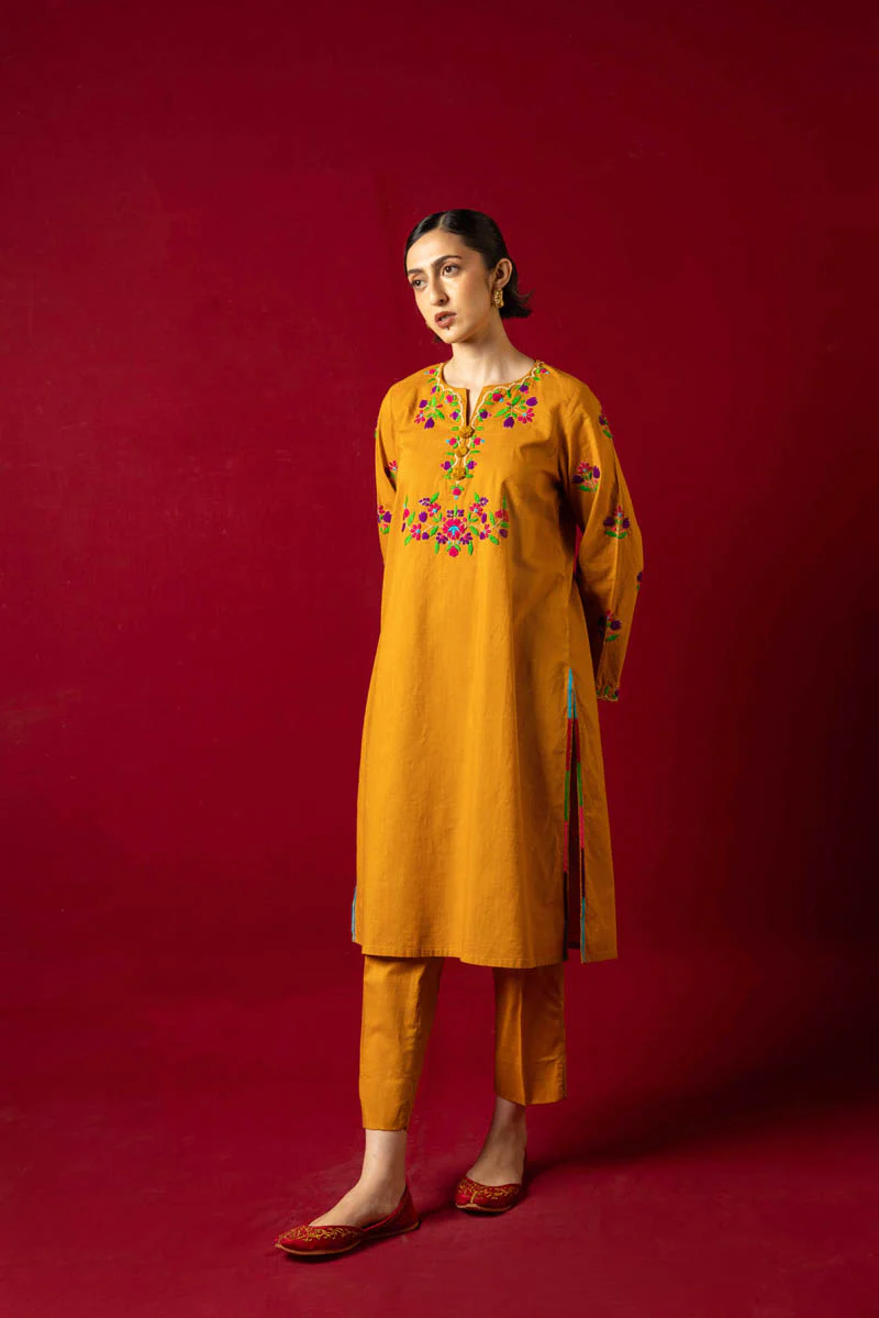 Embroidered Ghazni Folk 2 Piece - Image 7