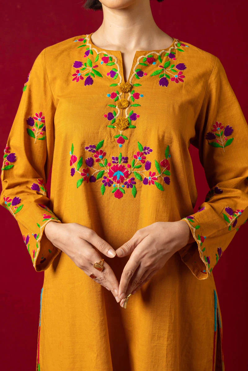 Embroidered Ghazni Folk 2 Piece - Image 9