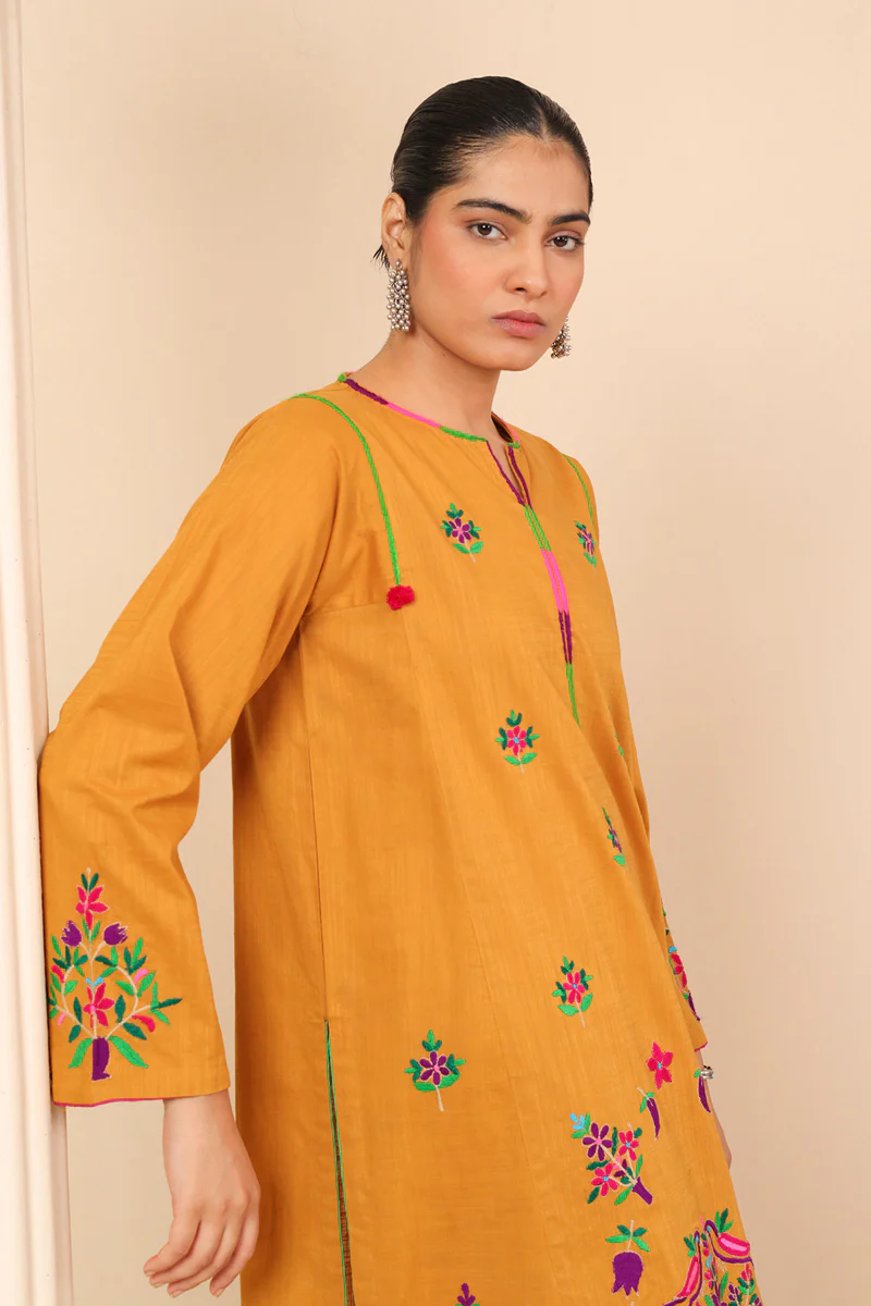 Ghazni Folk Kurta 2 Piece - Image 2