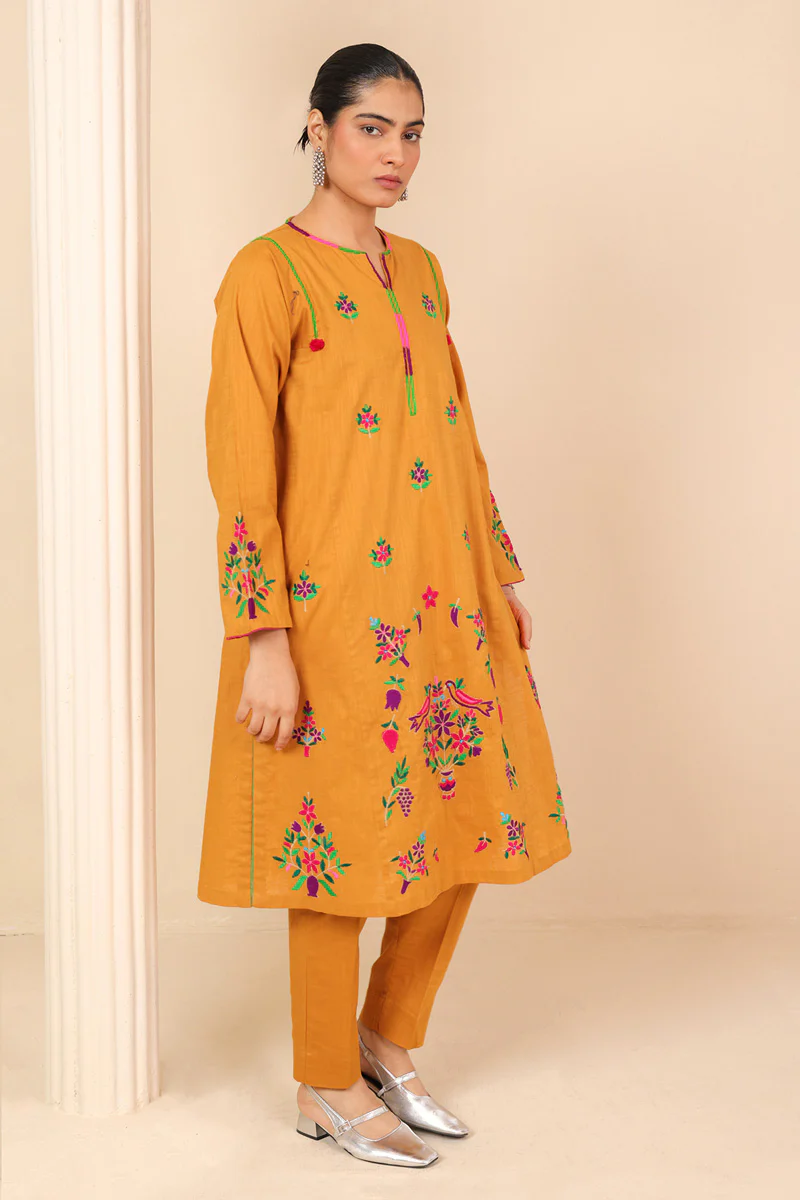 Ghazni Folk Kurta 2 Piece - Image 3