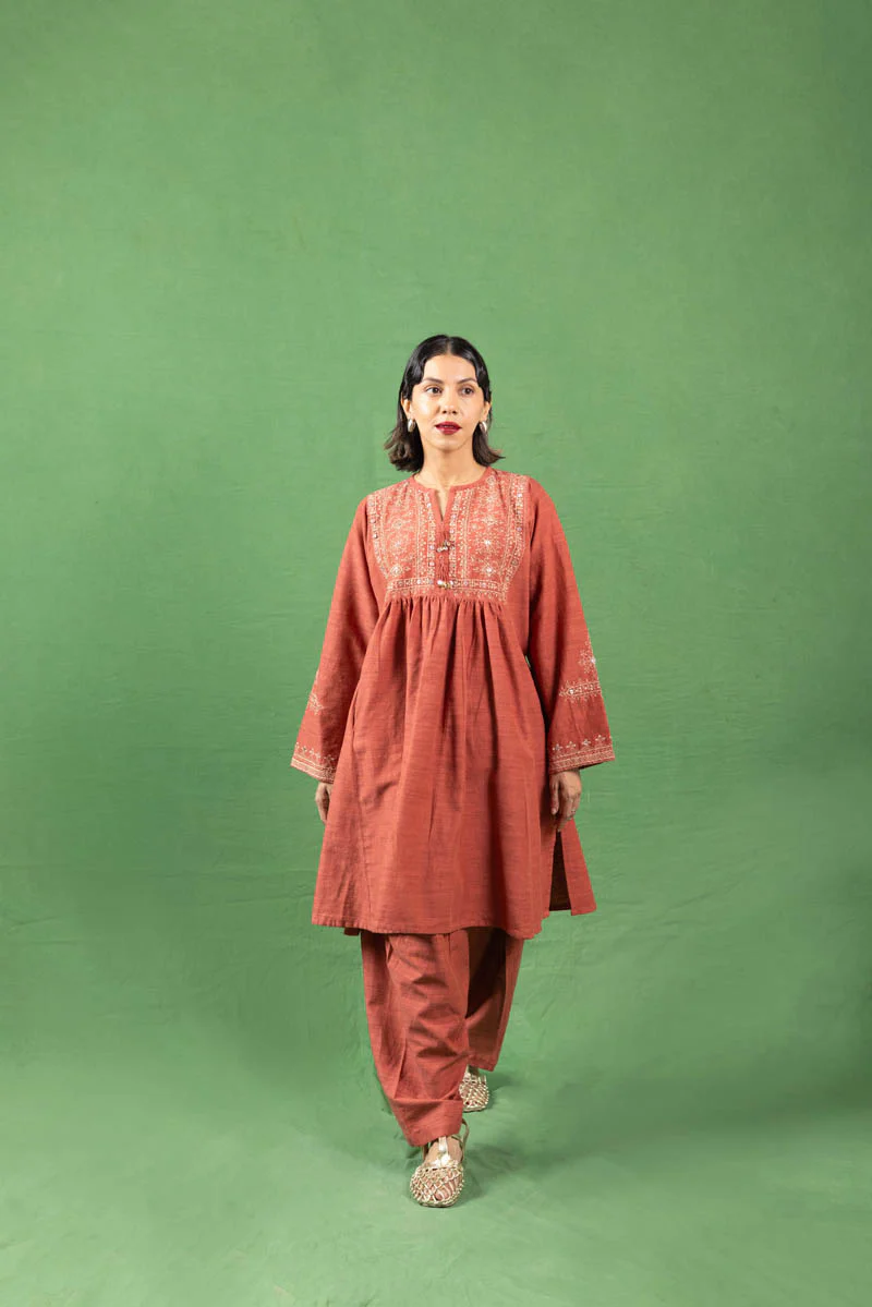Embroidered Nursitan 2 Piece - Image 2