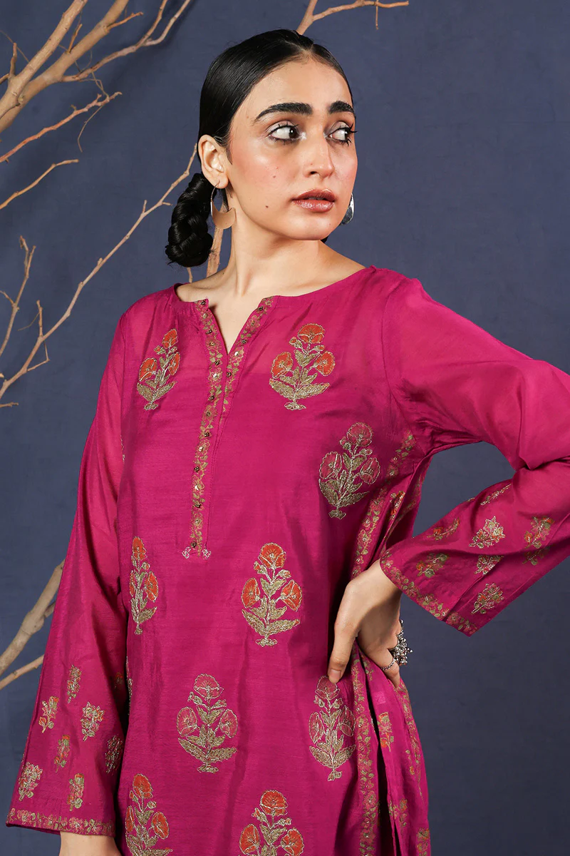 Vibrant Gota Kalamkari 2 Piece - Image 2