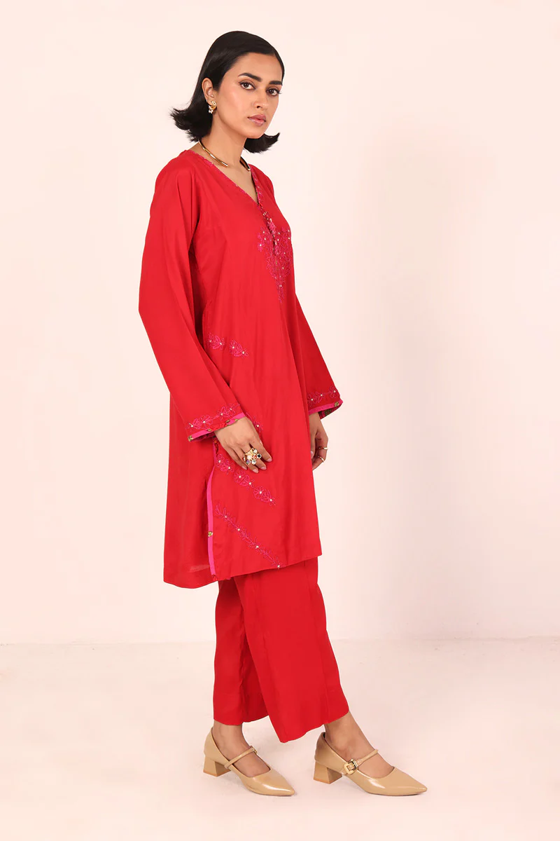 Panelled Firni 2 Piece - Image 3
