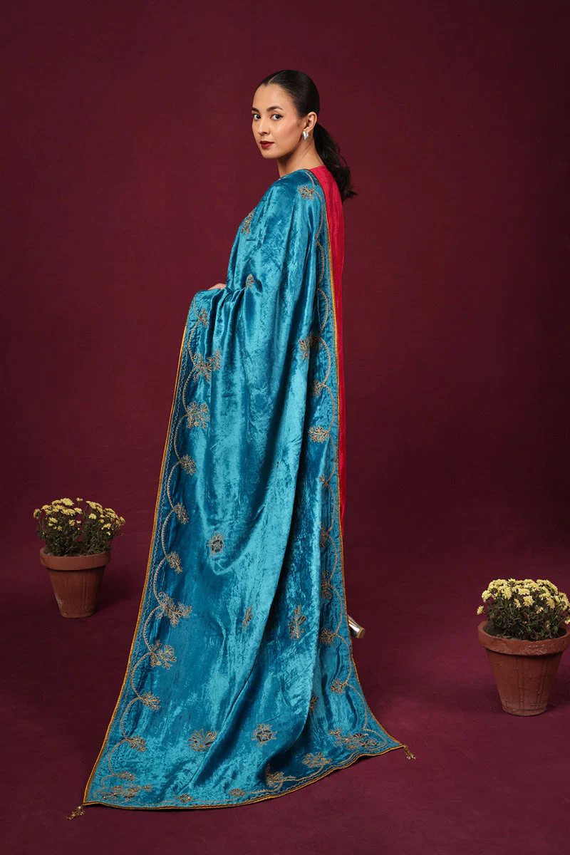 Firoza Valvet Shawl - Image 12