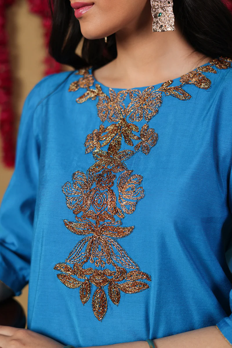 Nawabi Gota Luxe Suit - Image 4