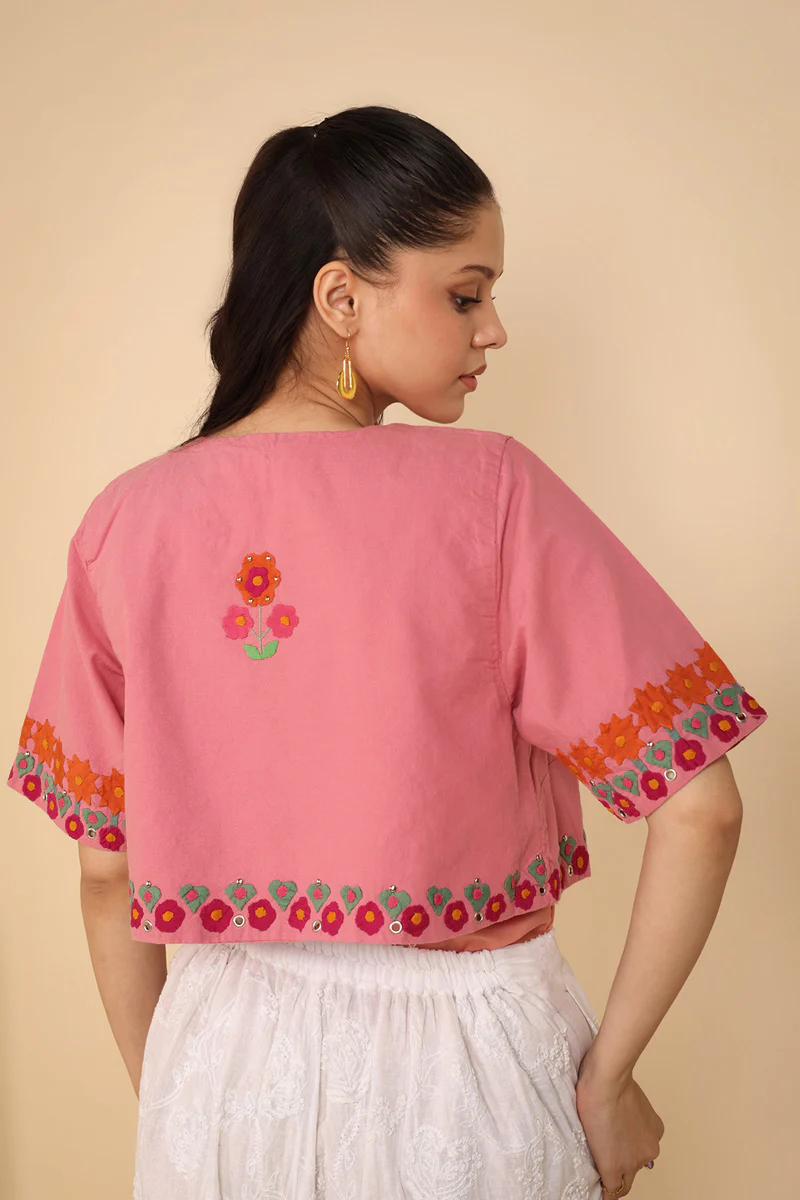 Embroidered Horn Ok Koti - Image 7