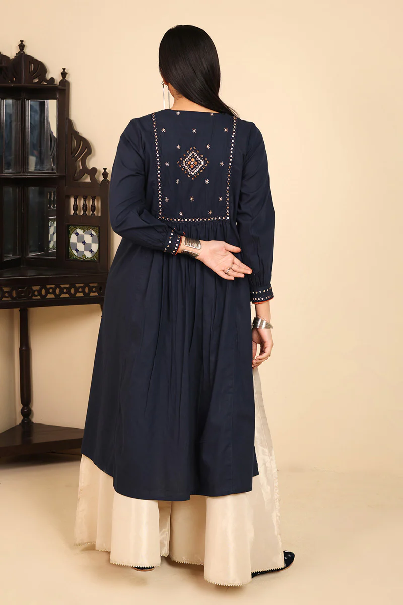 Mid-Night Folk Kurti - Image 5