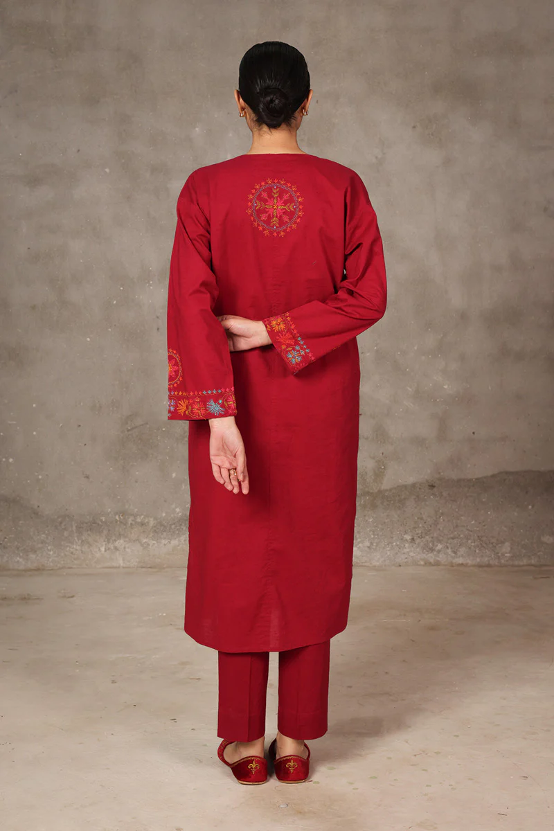 Embroidered Taraz 2 Piece Set - Image 3