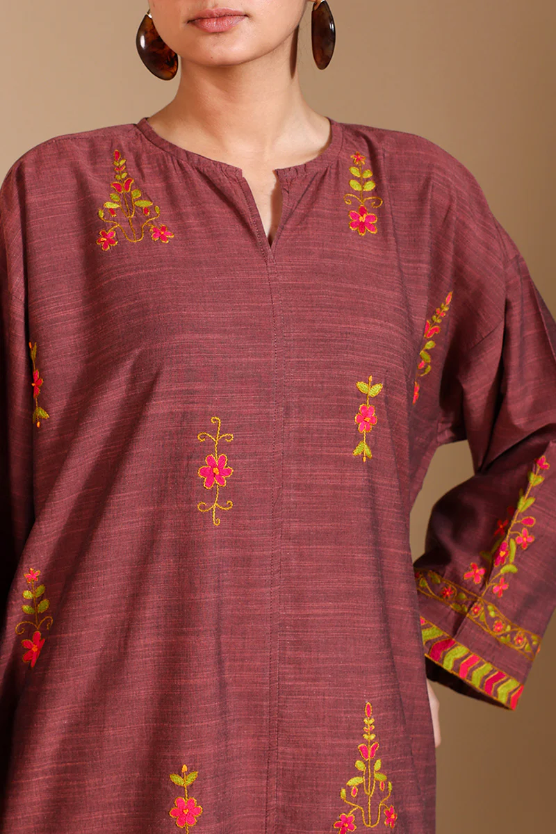 Hand-Embroidered Jamil Shirt - Image 2