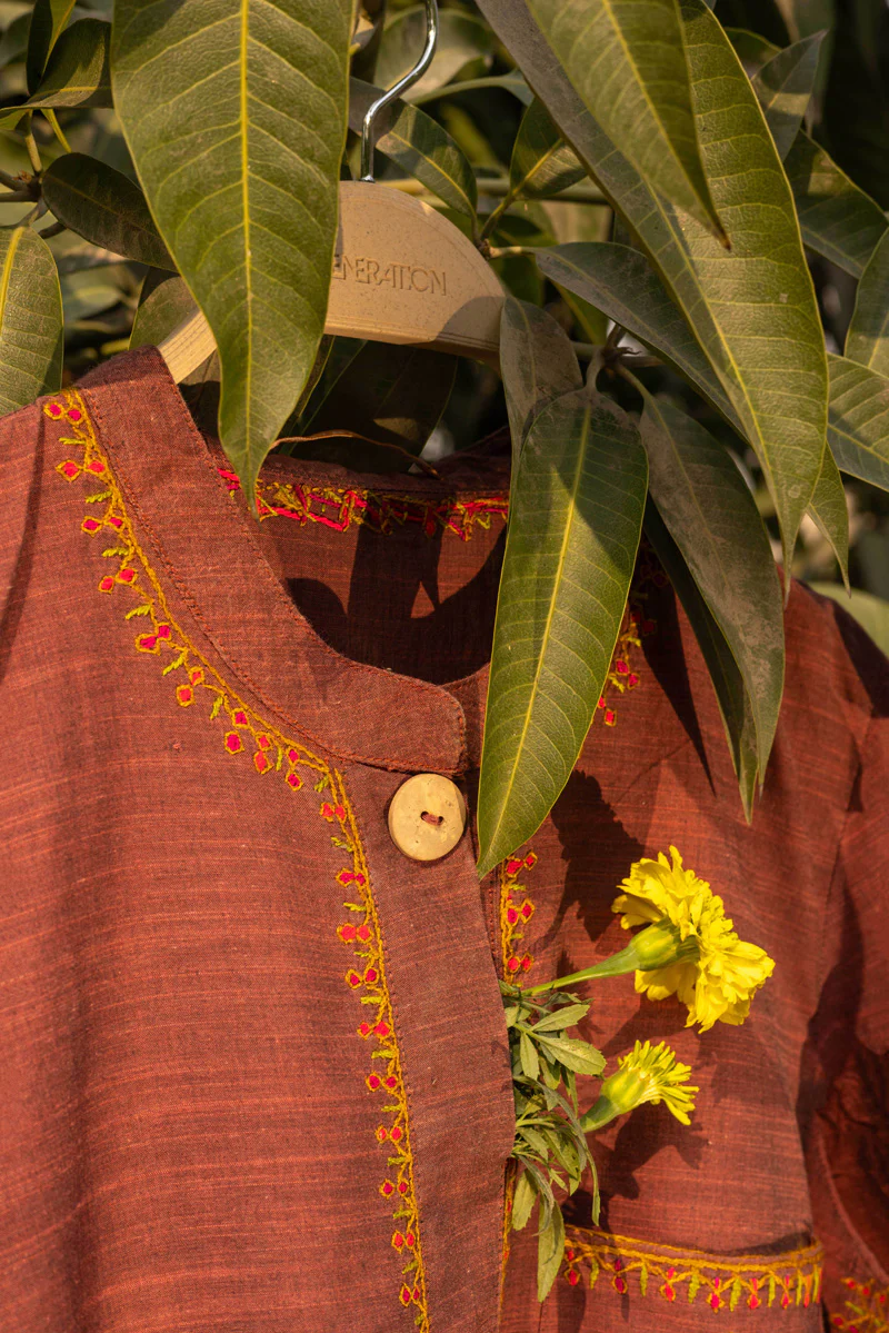 Hand-Embroidered Jamil Shirt - Image 3