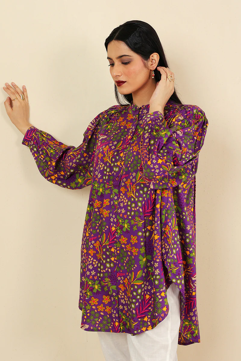 Tribal Treat Buttoned Top - Image 8