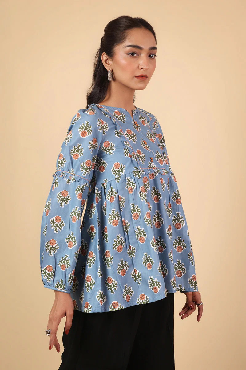 Printed BlockTales Peplum - Image 3