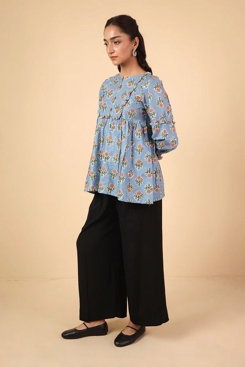 Printed BlockTales Peplum - Image 4