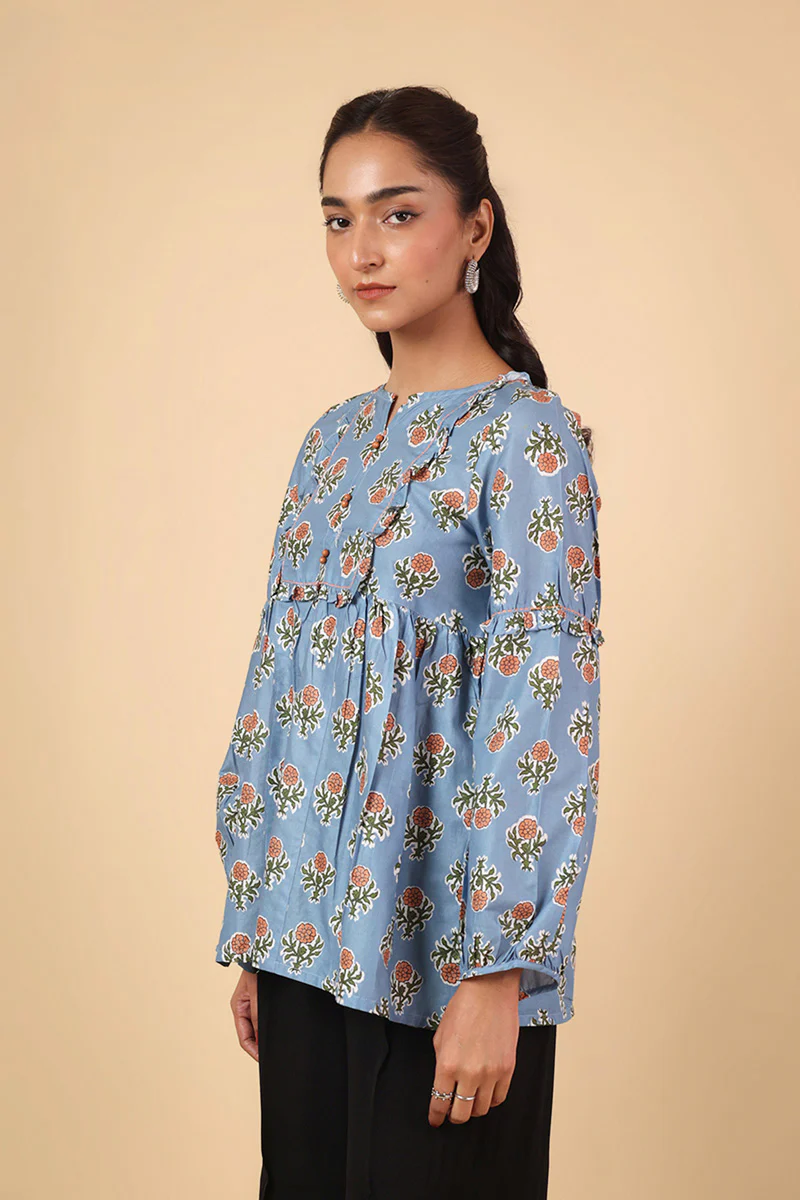 Printed BlockTales Peplum - Image 6