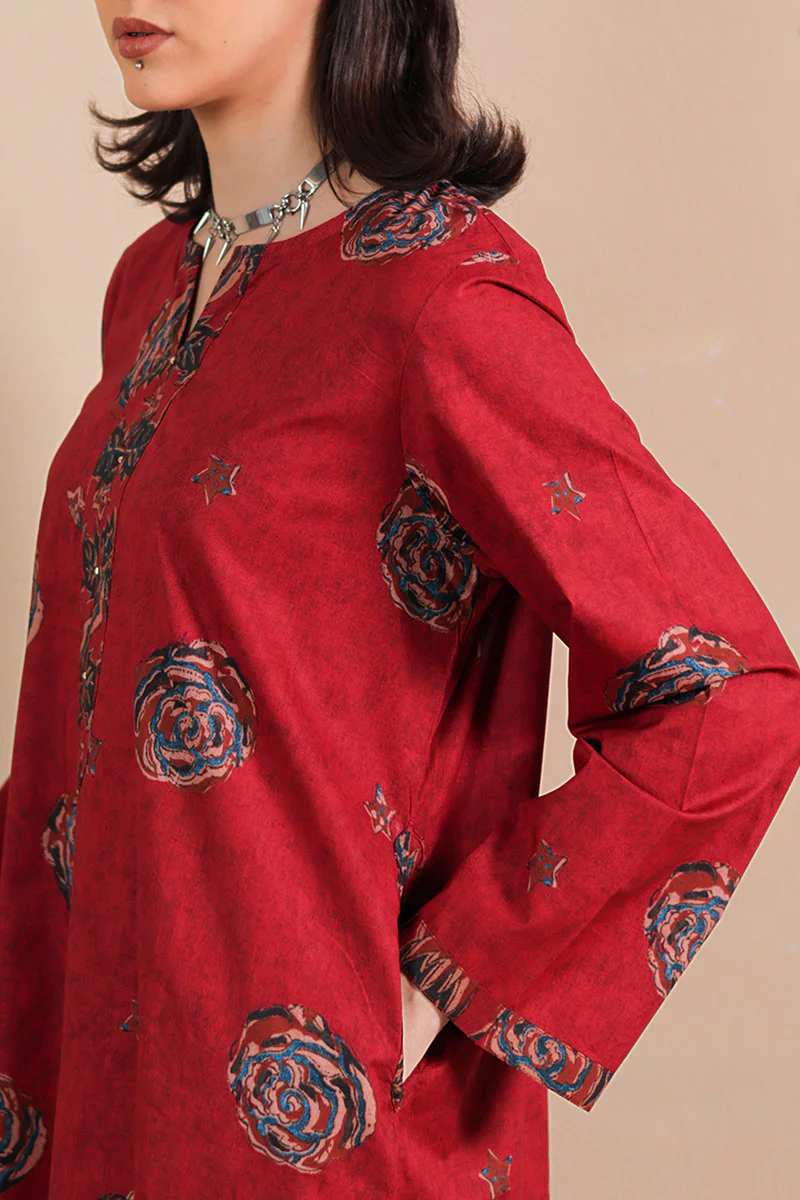 Ajrak Fusion Co-Ord Set - Image 14