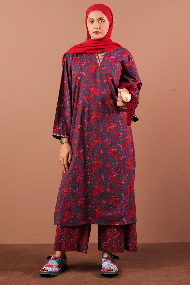 Embroidered Paisley Pop Echo Set - Image 5