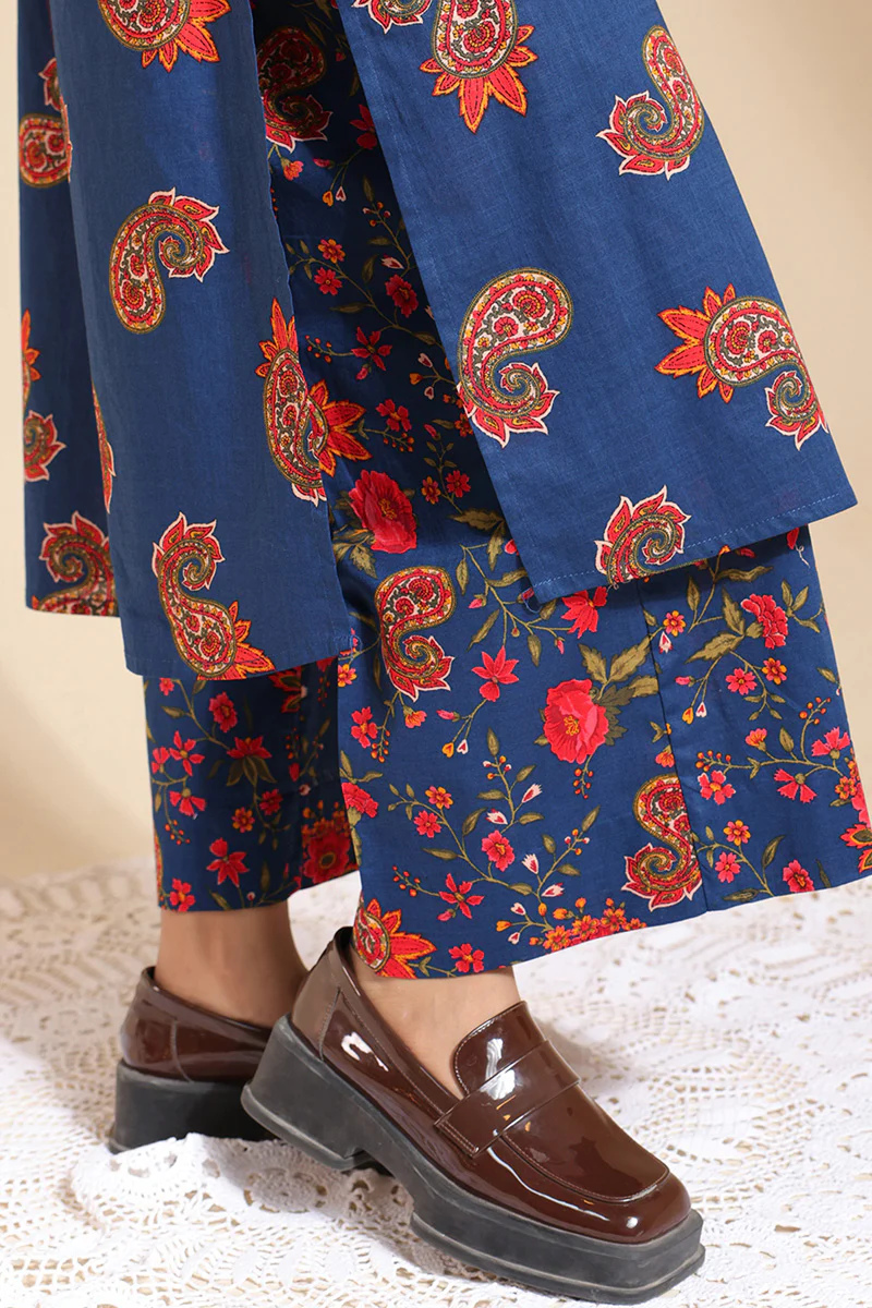 Cheent Paisley Mukaish Set - Image 12