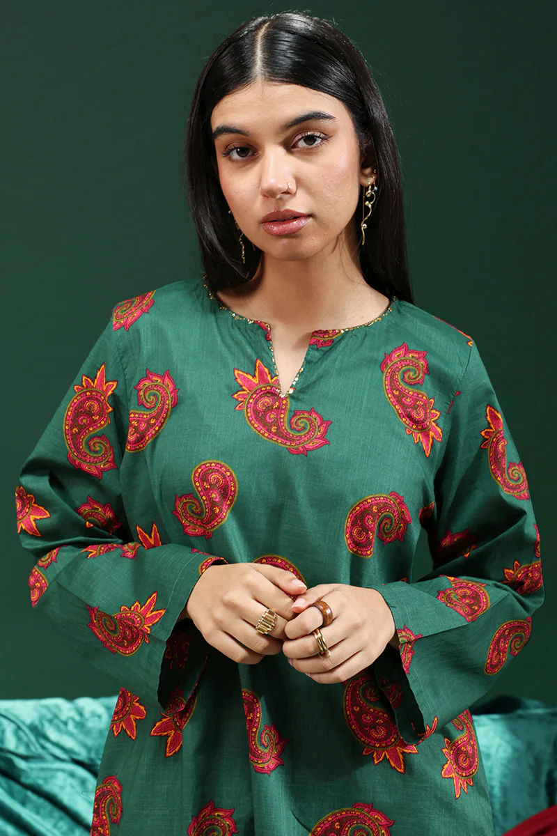 Cheent Paisley Mukaish Set - Image 16