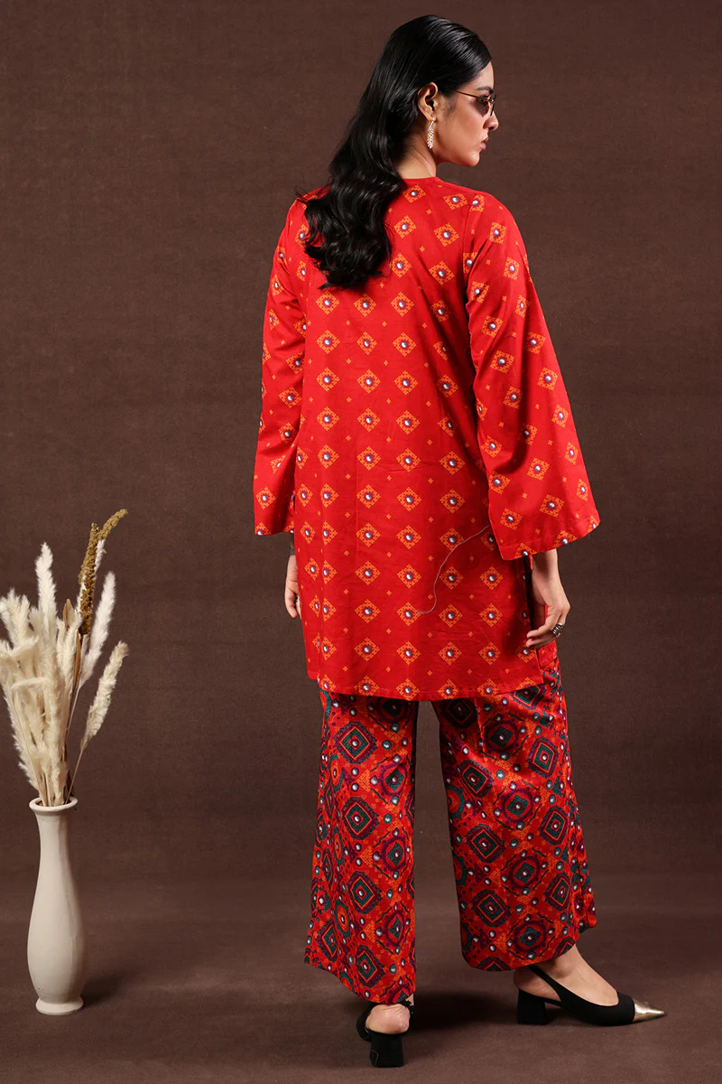 Soul of Sindh Ajrak Set - Image 10