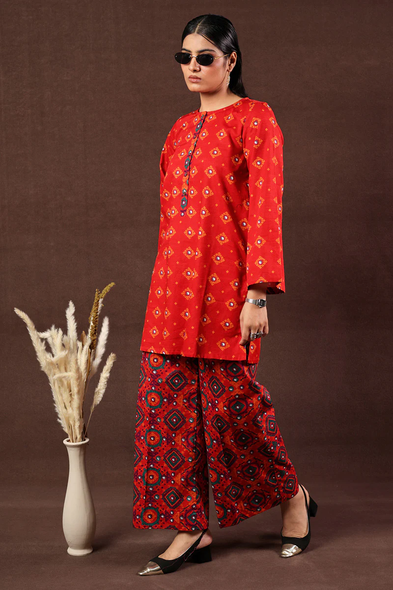 Soul of Sindh Ajrak Set - Image 9