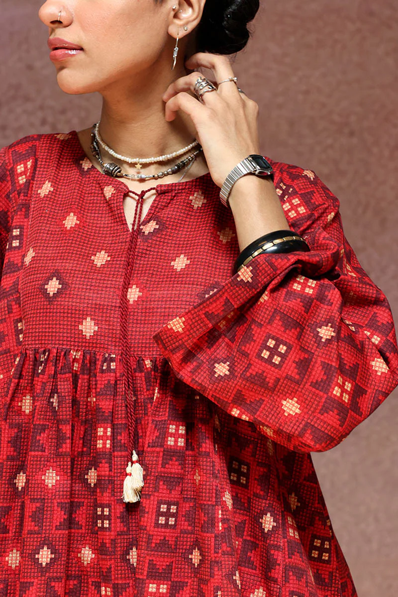 Woven Stories Flared Set - Image 2