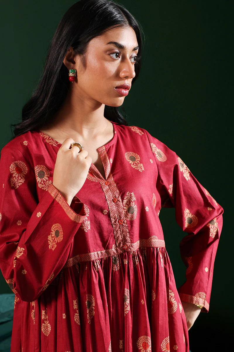 Zari Whisper Flared Dress - Image 6