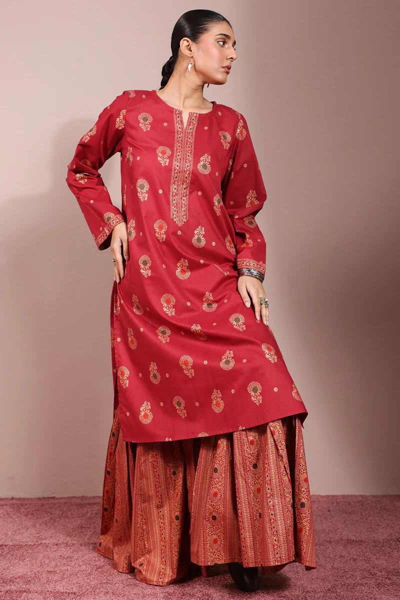 Zari Whisper Gharara Set - Image 3