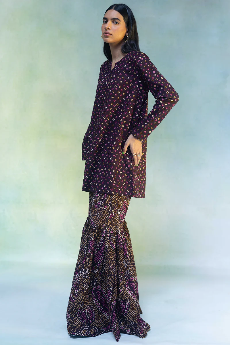 Bandhani Affair Gharara Set - Image 7