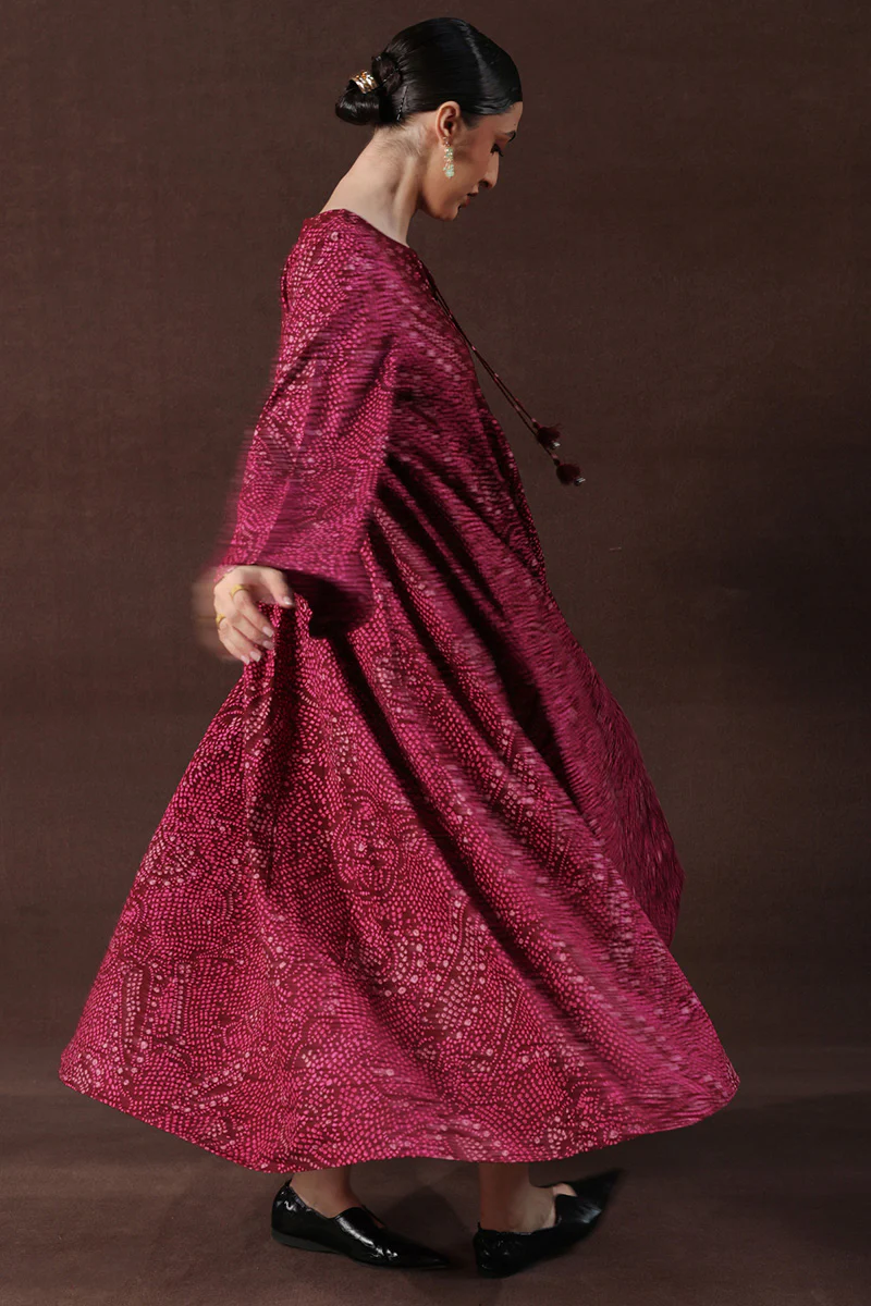 Bandhani Affair Blush Dress - Image 16