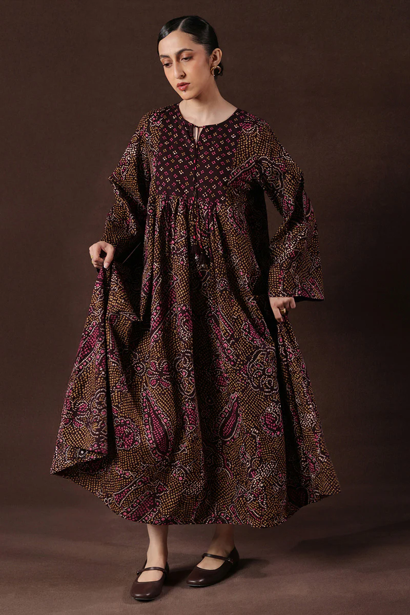 Bandhani Affair Blush Dress - Image 5