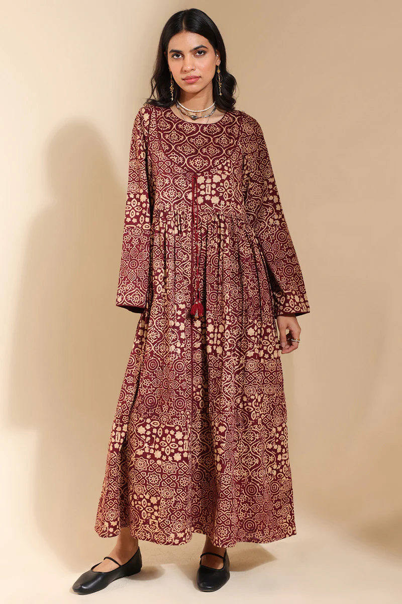 Ajrak Noir Flared Dress - Image 14