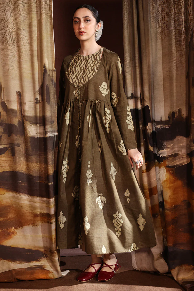 Ikat Flare Poem Dress - Image 12