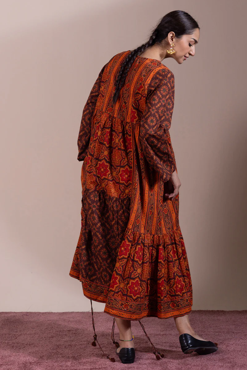 Thai Block Tiered Dress - Image 9