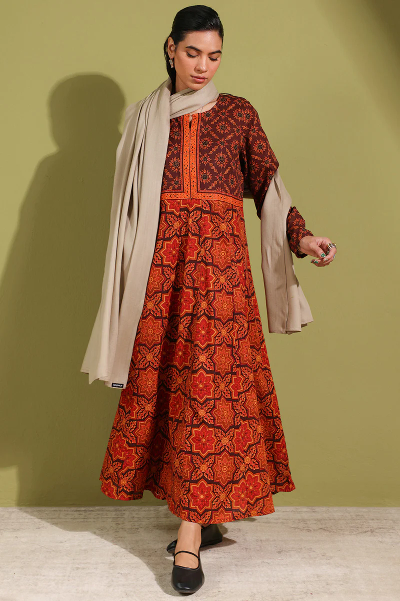 Thai Block Flared Dress - Image 7