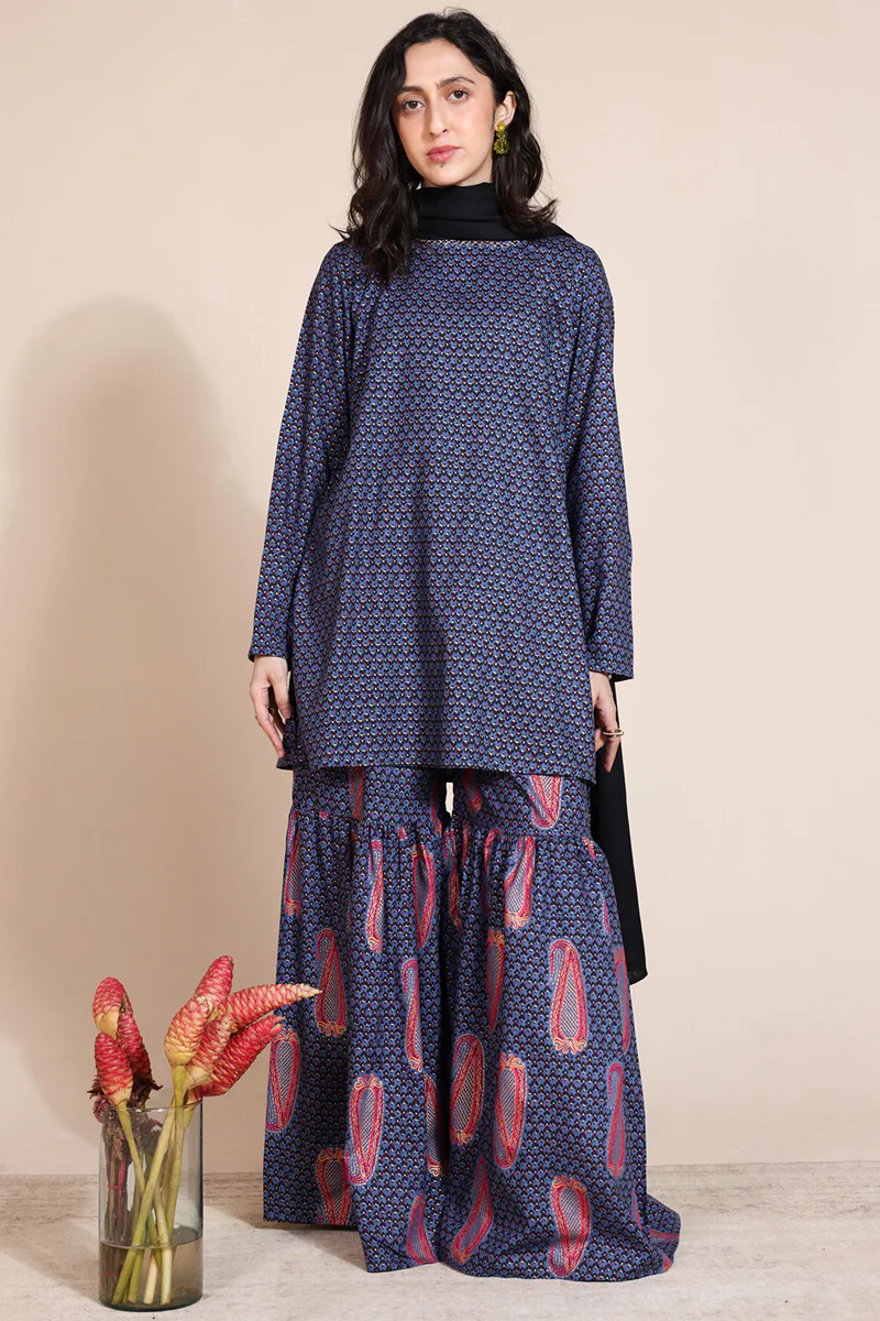Thai Paisley Luxe Gharara Set - Image 7