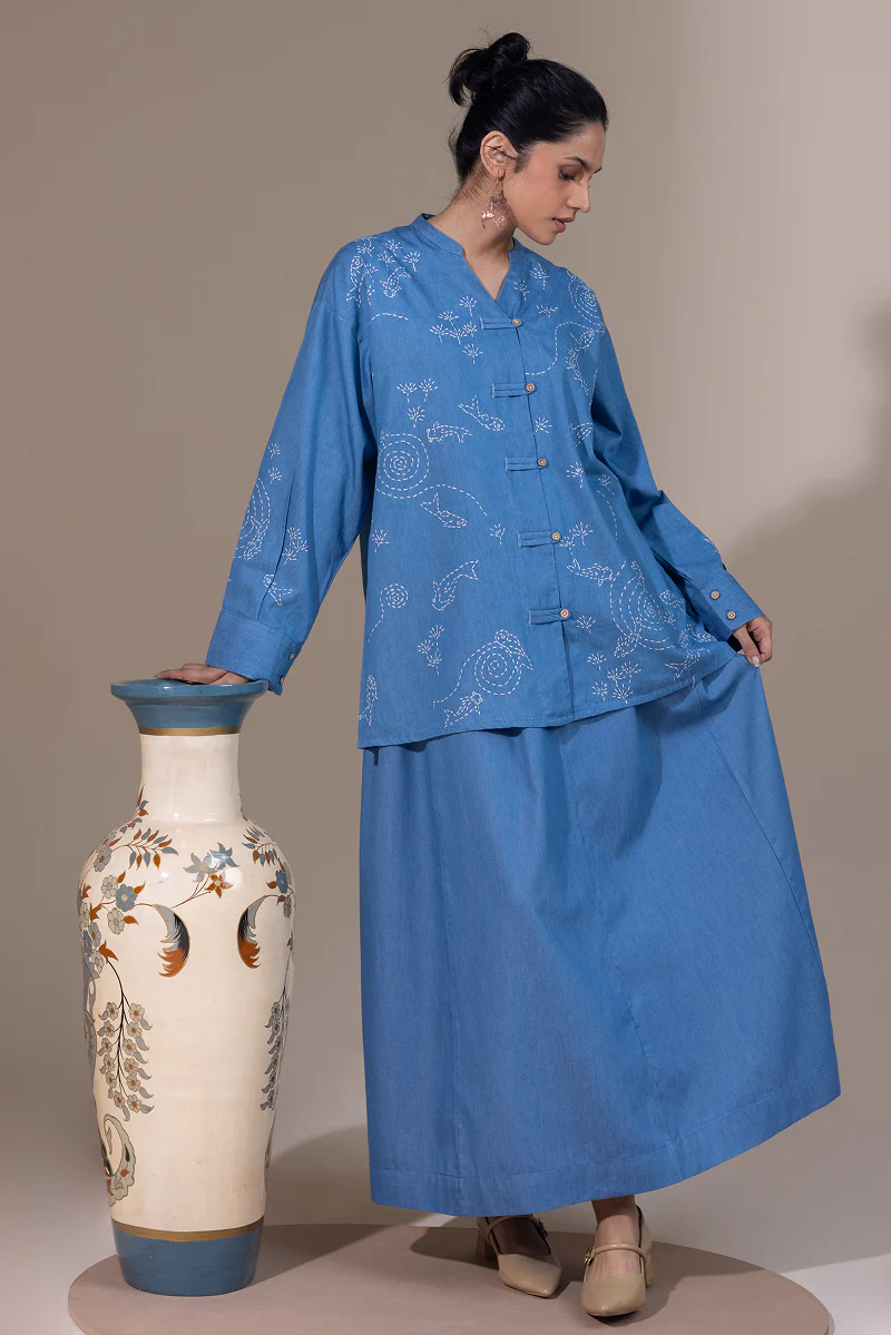 Sashiko Skirt Set