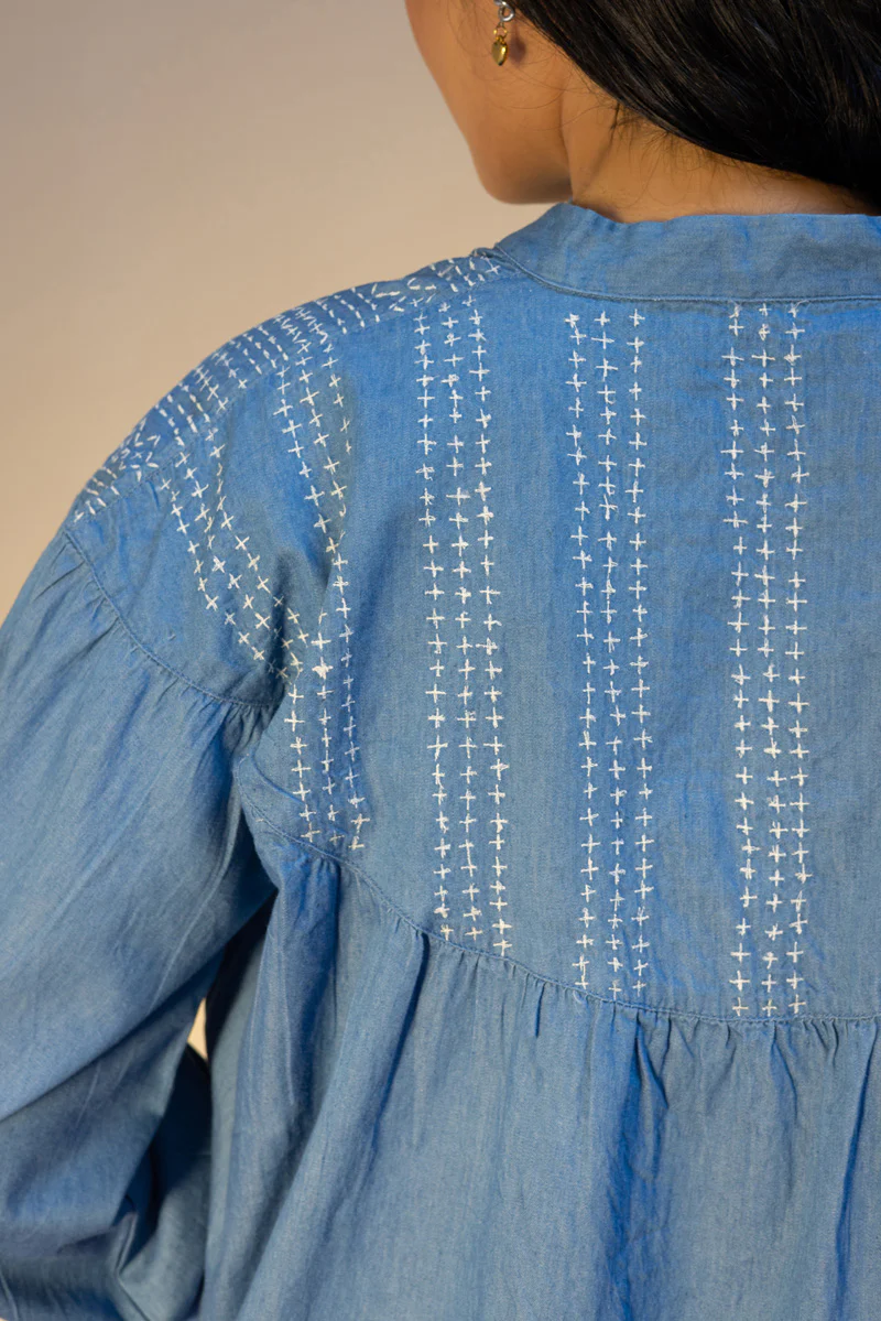 Sashiko Denim Co-Ord Set - Image 5