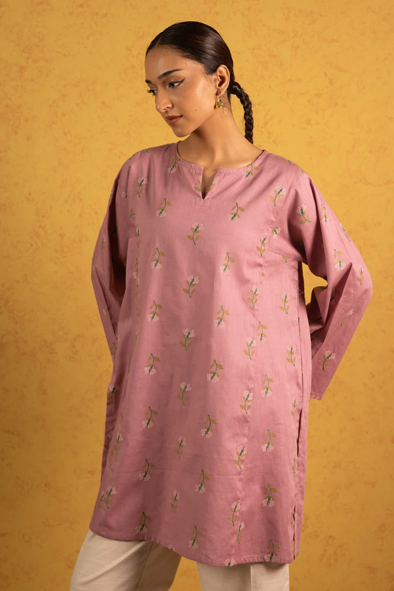 Embroidered Pixel Play Kurta - Image 8