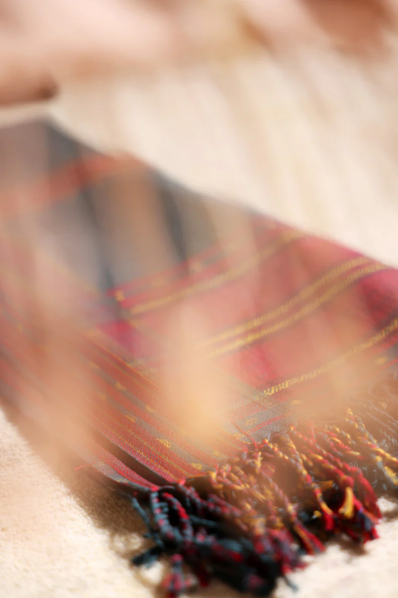 Tribal Stitch Jacquard Shawl - Image 10