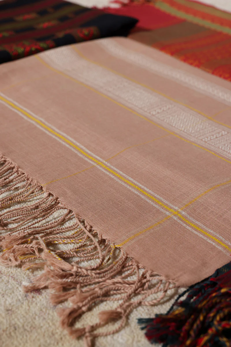 Tribal Stitch Jacquard Shawl - Image 13
