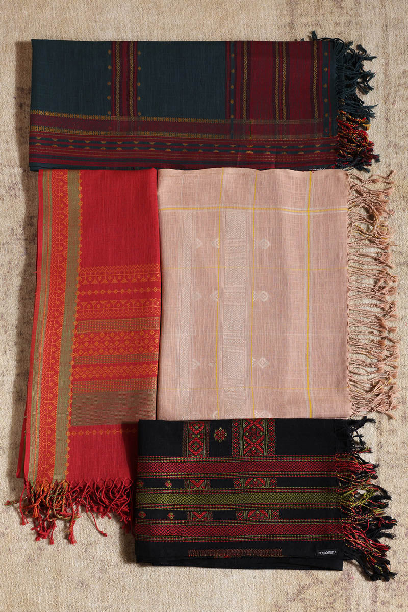 Tribal Stitch Jacquard Shawl - Image 3