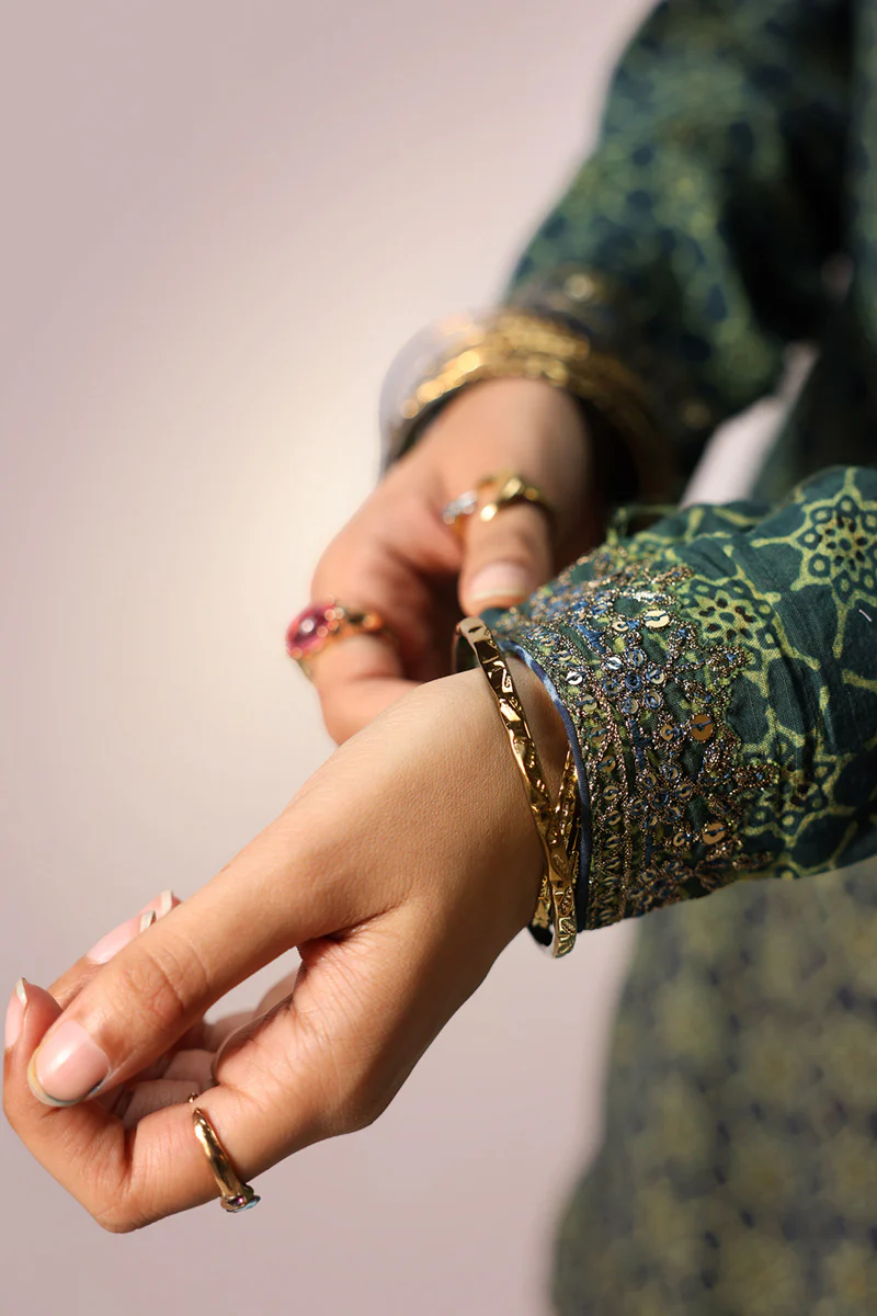 Ajrak Layered Dress - Image 6