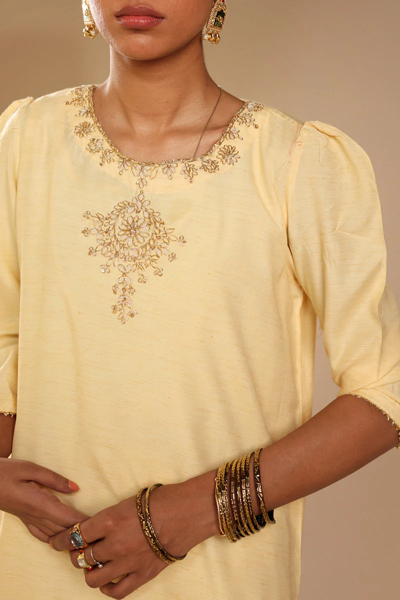 Gilded Polki Embroidered Set - Image 2