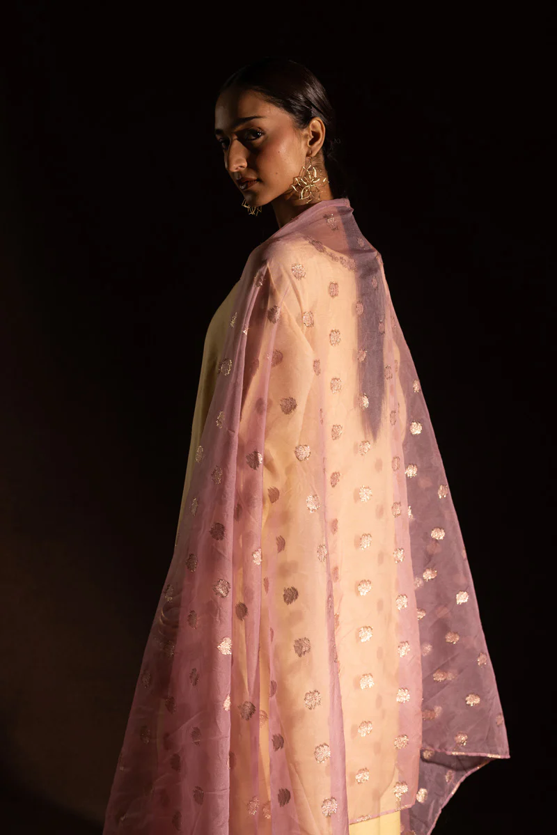 Embroidered Polki Flared Set - Image 2