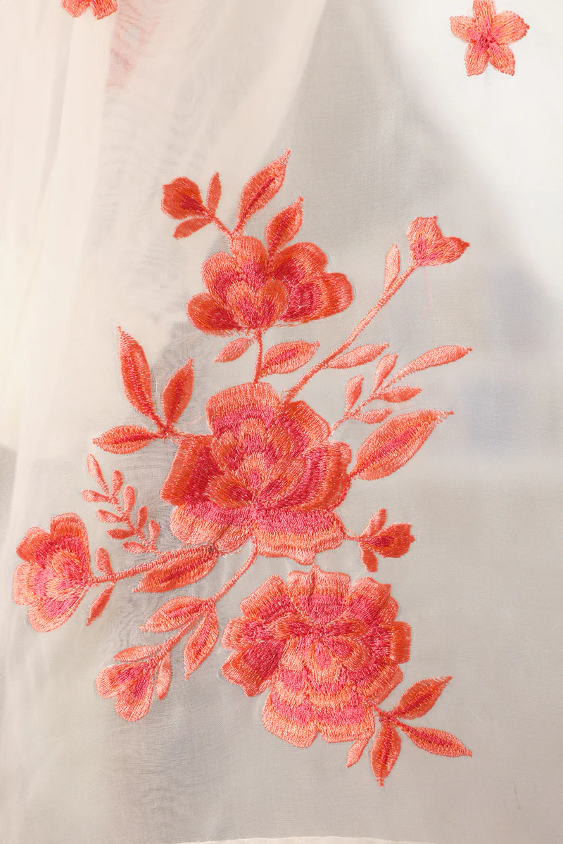 Ivory Rose Embroidered Shirt - Image 5
