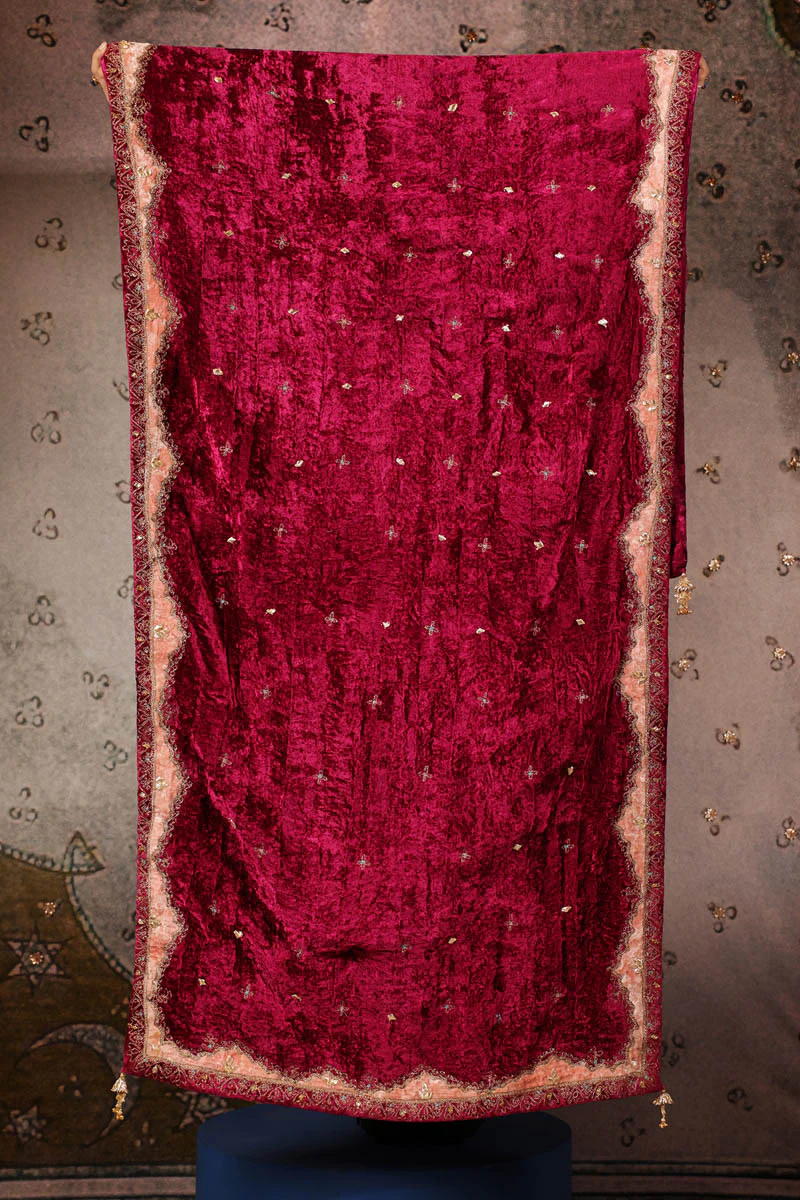 Gilded Velvet Shawl - Image 2