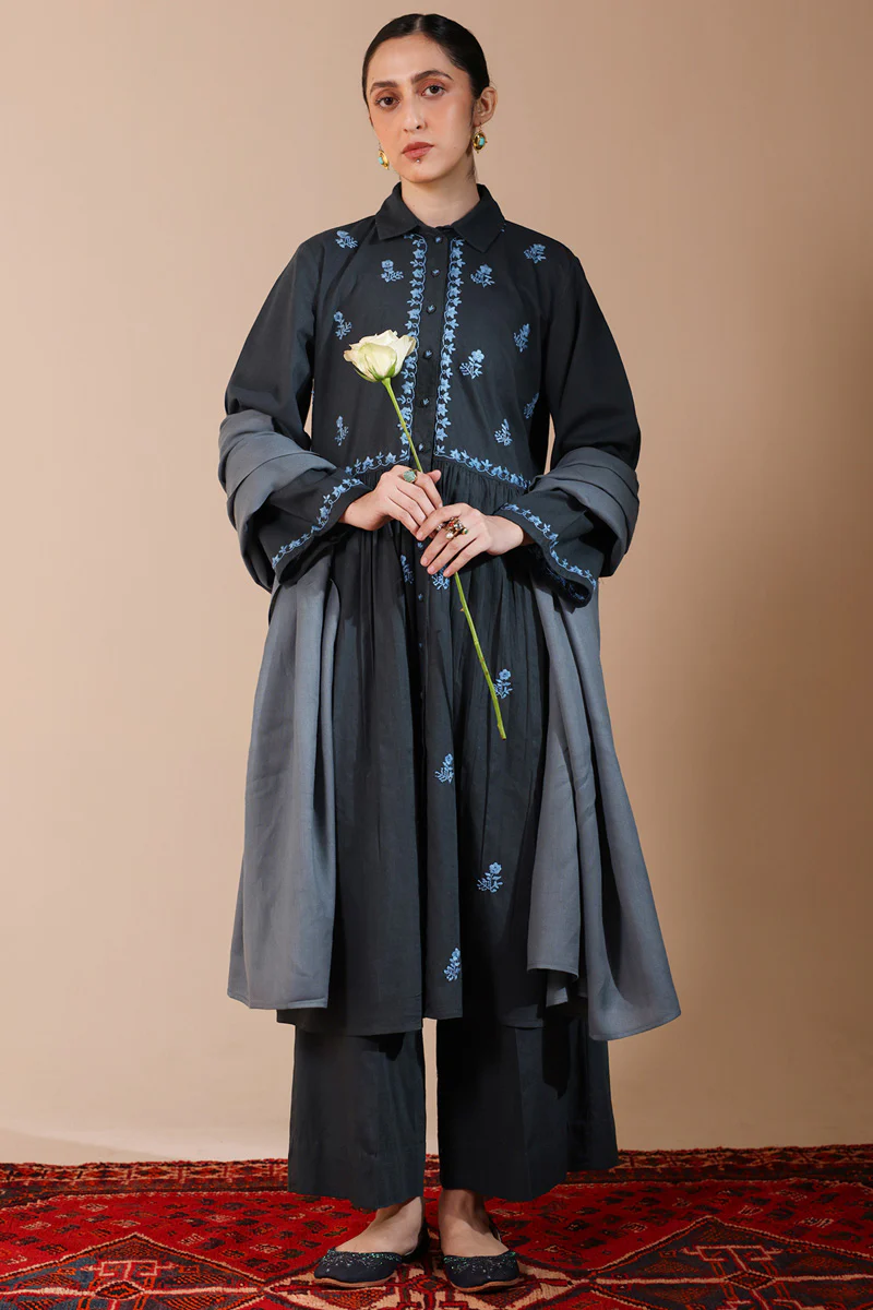 Hand-Embroidered N K R Set - Image 2