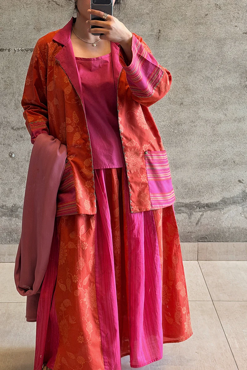 Jacquard Weave Skirt 3-Piece Set - Image 6